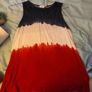 Red white and blue tang top